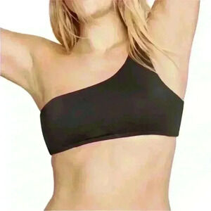 Andie Swim Bikini Top The Wyndwood Top Black Size Medium